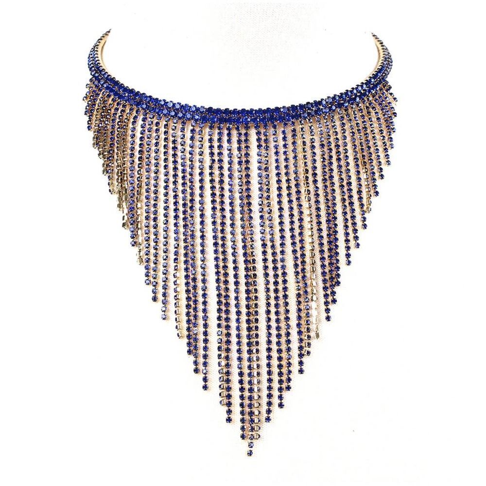 Amrita Singh Blue Crystal Statement Choker
